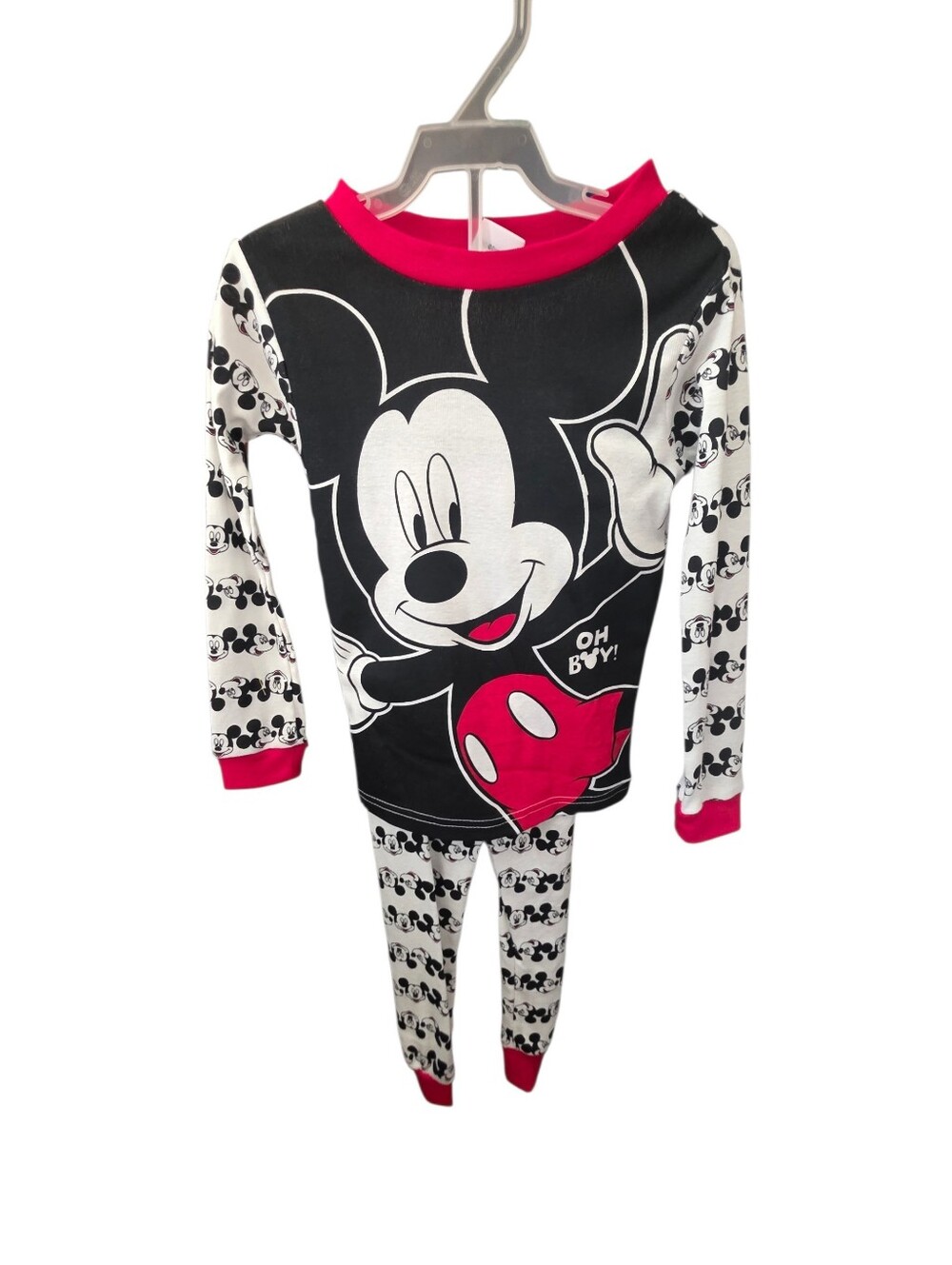 Disney Mickey Mouse Black, White & Red Kids Pajama Set